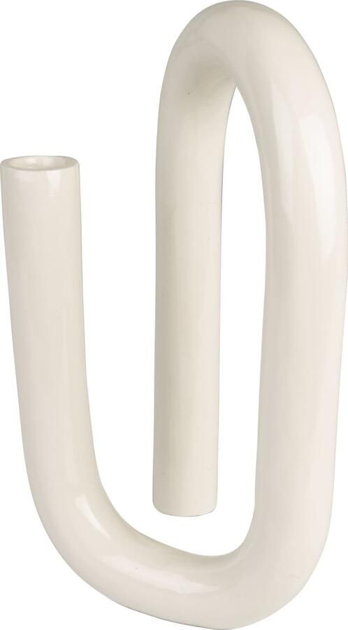 Zuiver | Kandelaar Tubo L Shiny Beige | Woonaccessoires | Kandelaar