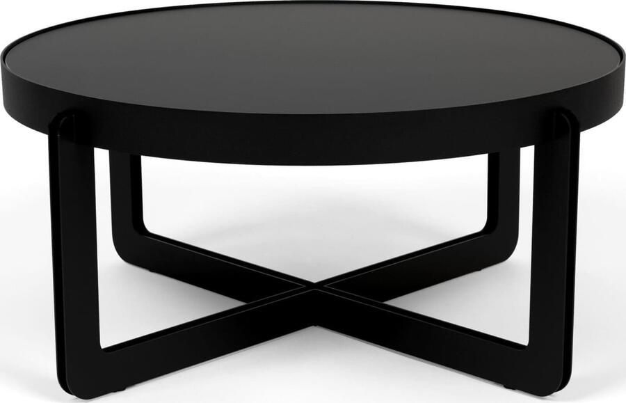 Zuiver | Salontafel Centre Oval Black | Woonkamertafels | Salontafel