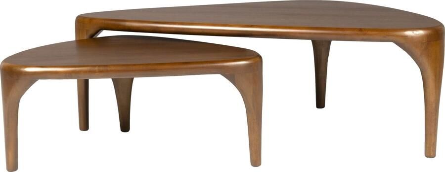 Zuiver | Salontafel Isla Set Of 2 Walnut | Woonkamertafels | SalontafelSalontafelset - Foto 3