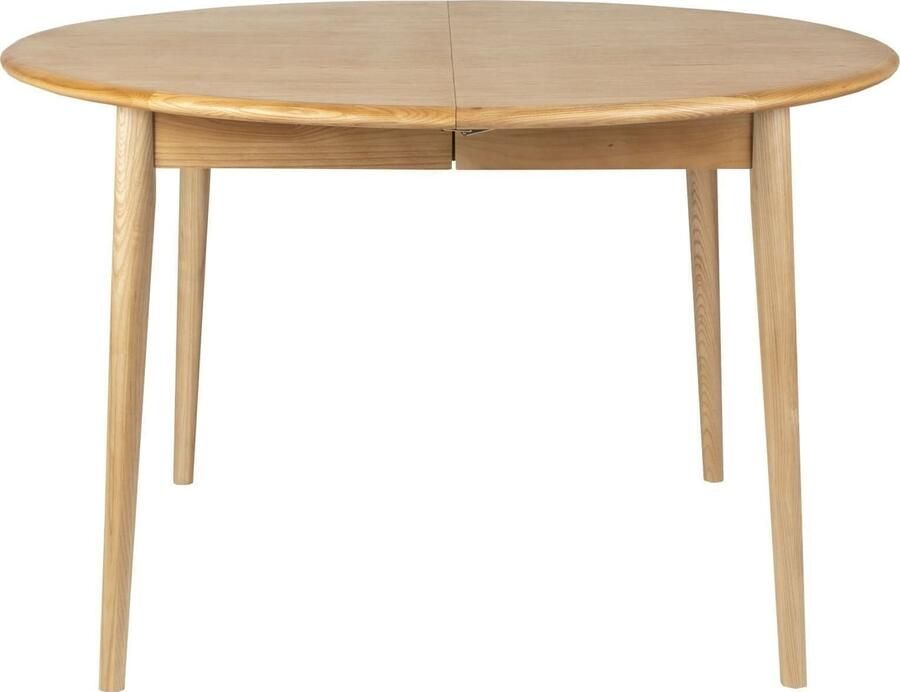 Zuiver Uitschuifbare Ronde Eettafel Twist Eiken 120-160 x 120cm Naturel - Foto 3