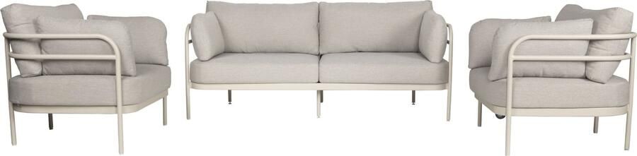 Zuiver Loungeset Vista 2-zits bank en 2 fauteuils Beige - Foto 4