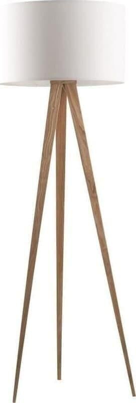 Zuiver | Vloerlamp Tripod Wood White | Woonaccessoires | Vloerlamp