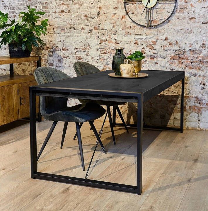 Max Wonen Zwarte eettafel Britt Black | 140x80 cm