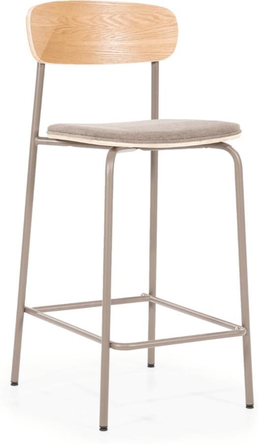 By-Boo Barkruk Skola Taupe (zithoogte 67cm)