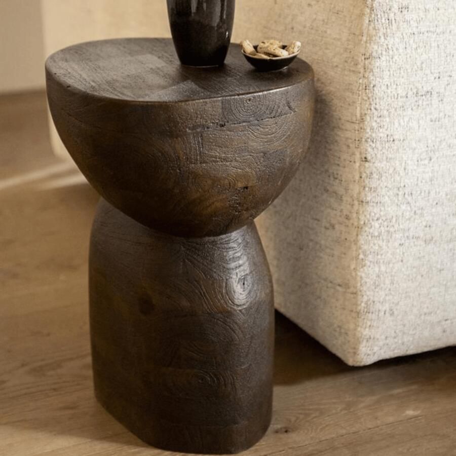 By-Boo | Bijzettafel Cobble Brown | Woonkamertafels | Bijzettafel