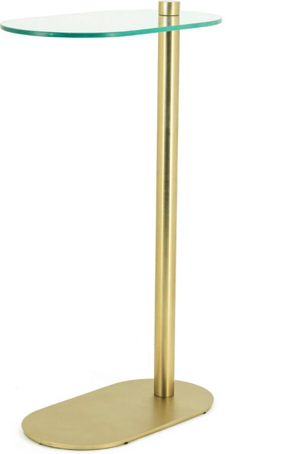 By-Boo Laptoptafel Plato 70cm hoog Goud Ovaal