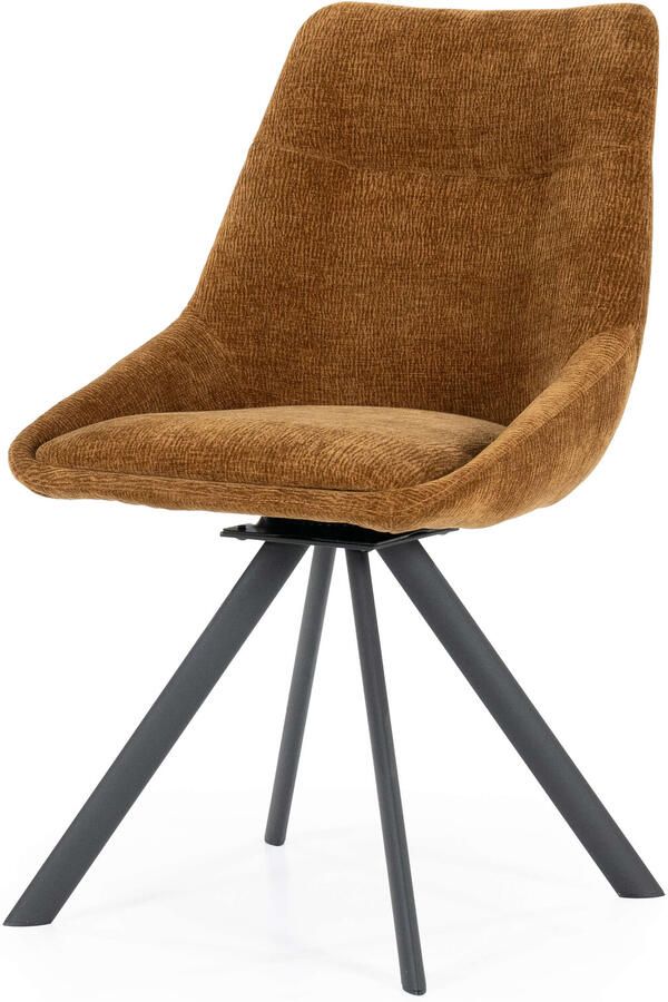 By-Boo | Bliss Eetkamerstoel Mustard | Eetkamerstoelen | Eetkamerstoel