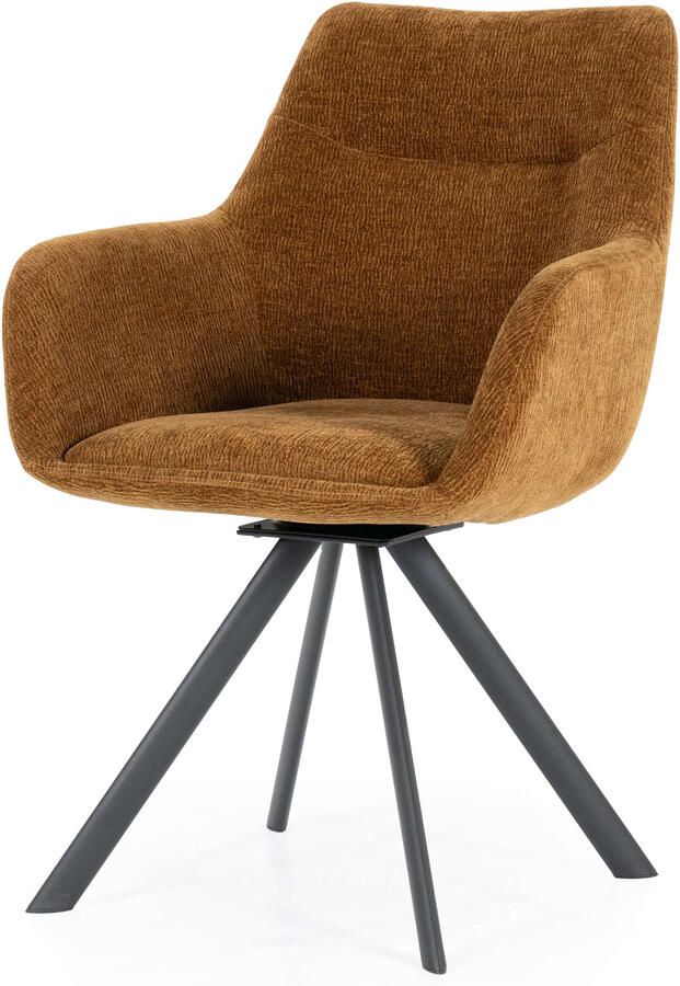 By-Boo | Bliss armstoel Mustard | Eetkamerstoelen | Armstoel