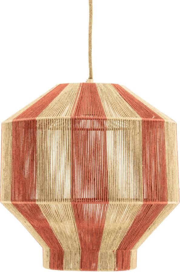 By-Boo Hanglamp Cirque Jute 41cm Naturel Rood