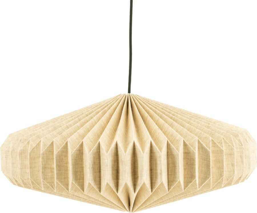 By-Boo Hanglamp Zuki Linnen 55cm Natuurlijk Japandi - Foto 2