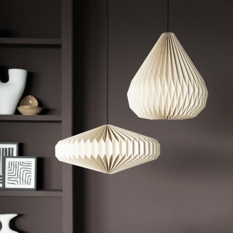 By-Boo Hanglamp Zuki Linnen 41cm Natuurlijk Japandi - Foto 2