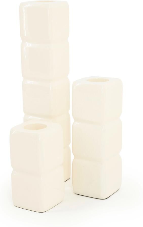 By-Boo Kandelaar Cube beige