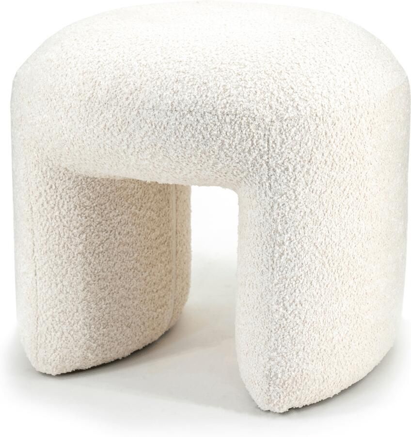 By-Boo | Sahi Poef Beige | Woonaccessoires | Poef