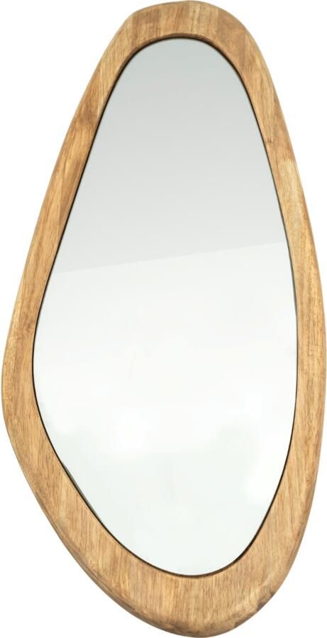 By-Boo Organische Spiegel Laban Hout 85 x 40cm Natuurlijk Japandi