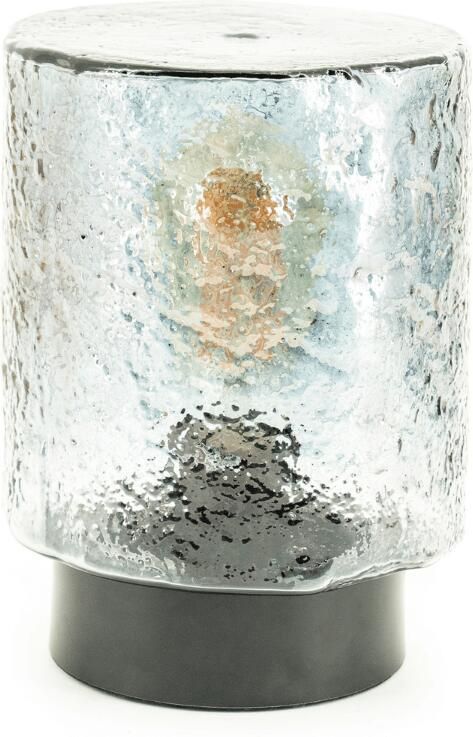 By-Boo Tafellamp Silon Glas 24cm hoog Zwart