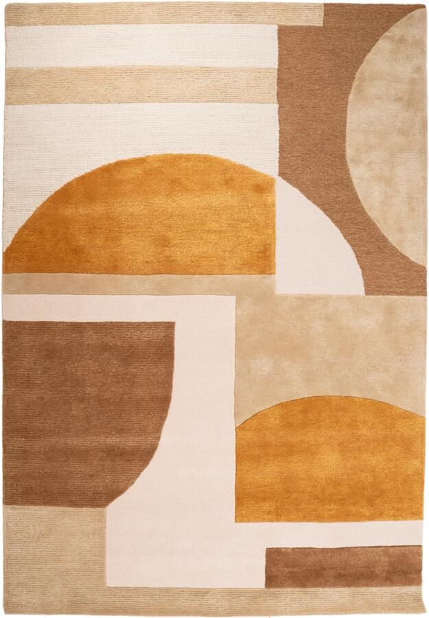 By-Boo | Vloerkleed Kazi 190x290 cm Mustard | Woonaccessoires | Vloerkleed