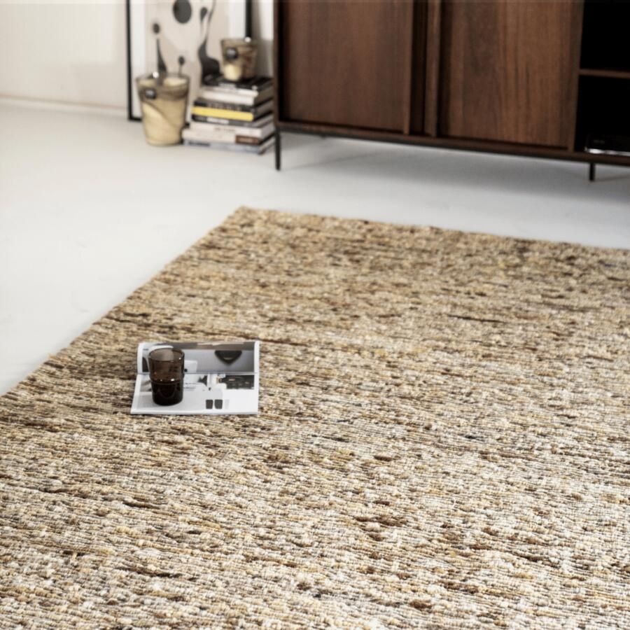 By-Boo | Vloerkleed Takara 290x390 cm Mustard | Woonaccessoires | Vloerkleed