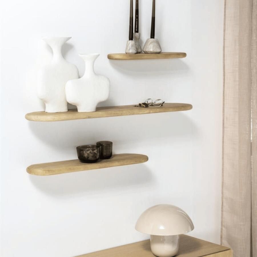 By-Boo Wandplank Tre 49cm Naturel