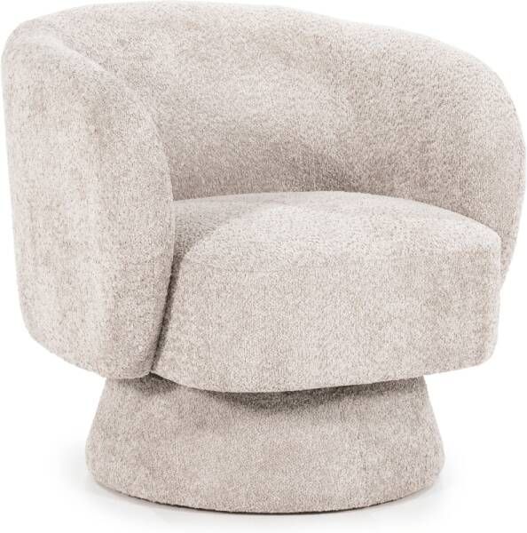 By-Boo Draaifauteuil Balou Bouclé Taupe