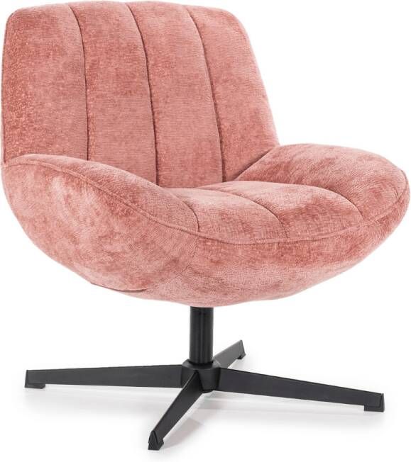 By-Boo Draaifauteuil Derby Chenille Roze