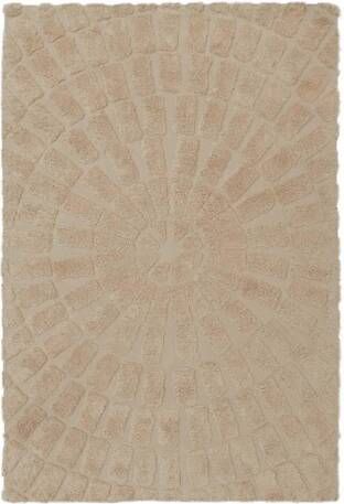 By-Boo Vloerkleed 'Sunburst' 200 x 300cm kleur Beige