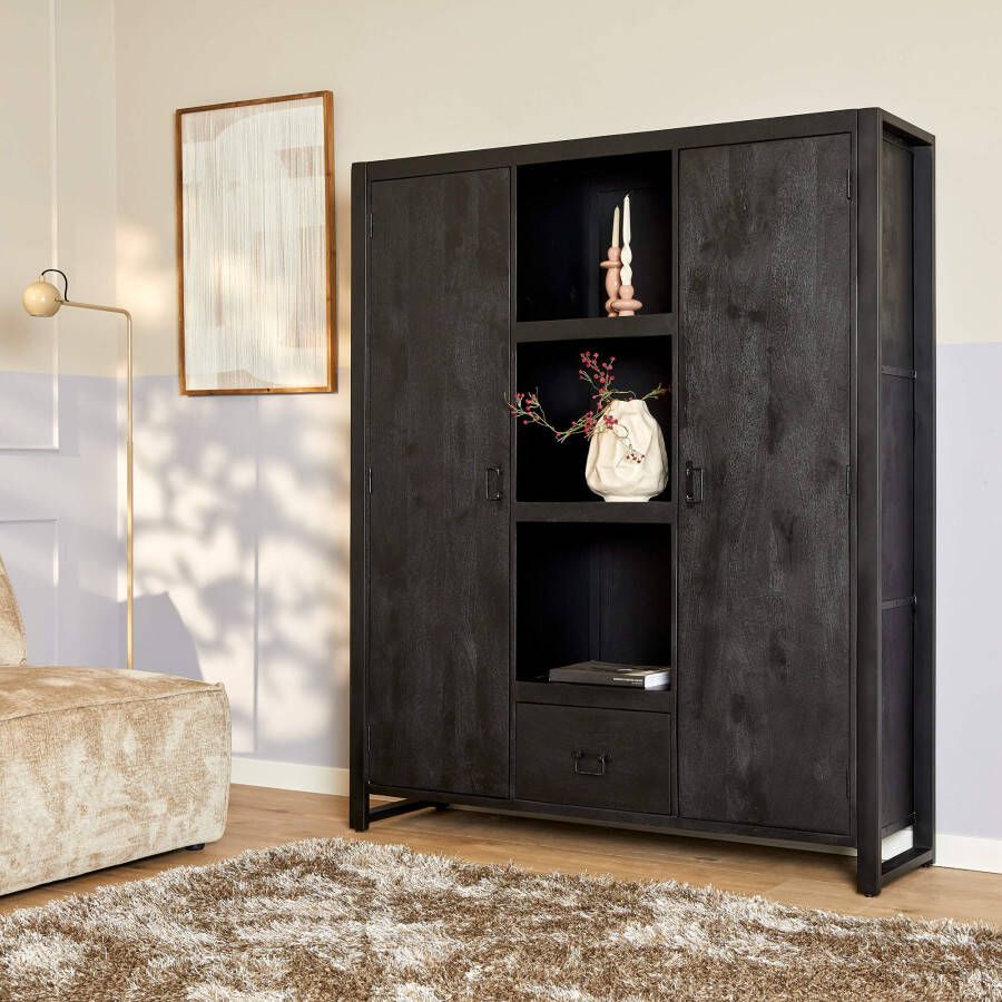 Starfurn Boekenkast Britt Black | 150 cm