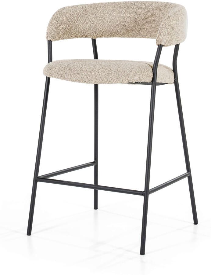 Eleonora Barkruk Luka Bouclé Taupe (zithoogte 68cm)