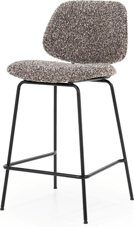 Eleonora Barstoel Jon Taupe (zithoogte 66cm)