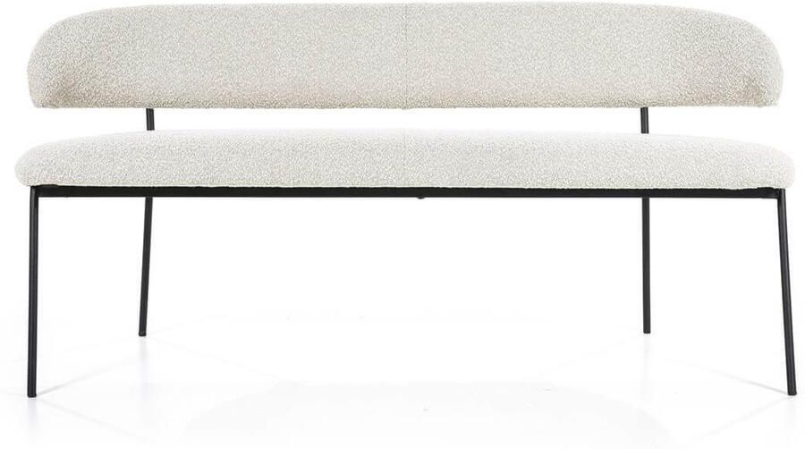 Eleonora Eetkamerbank Luka Bouclé 160cm Beige