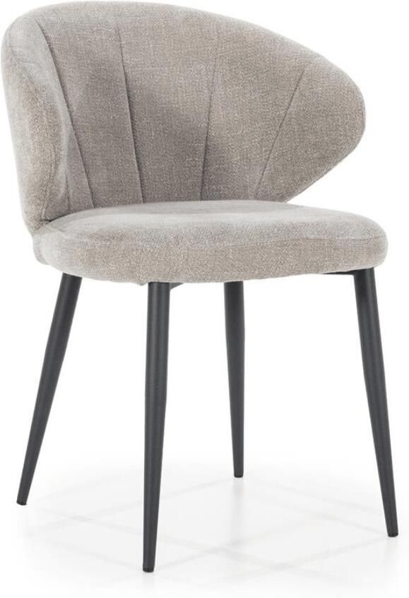 Eleonora Eetkamerstoel Fleur taupe Savoir