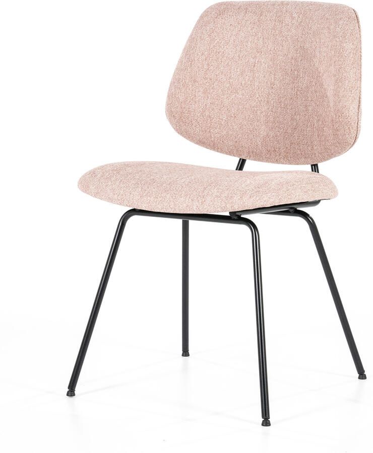 Eleonora | Stoel Lynn roze fletcher | Zitmeubels eetkamer | Eetkamerstoel - Foto 3