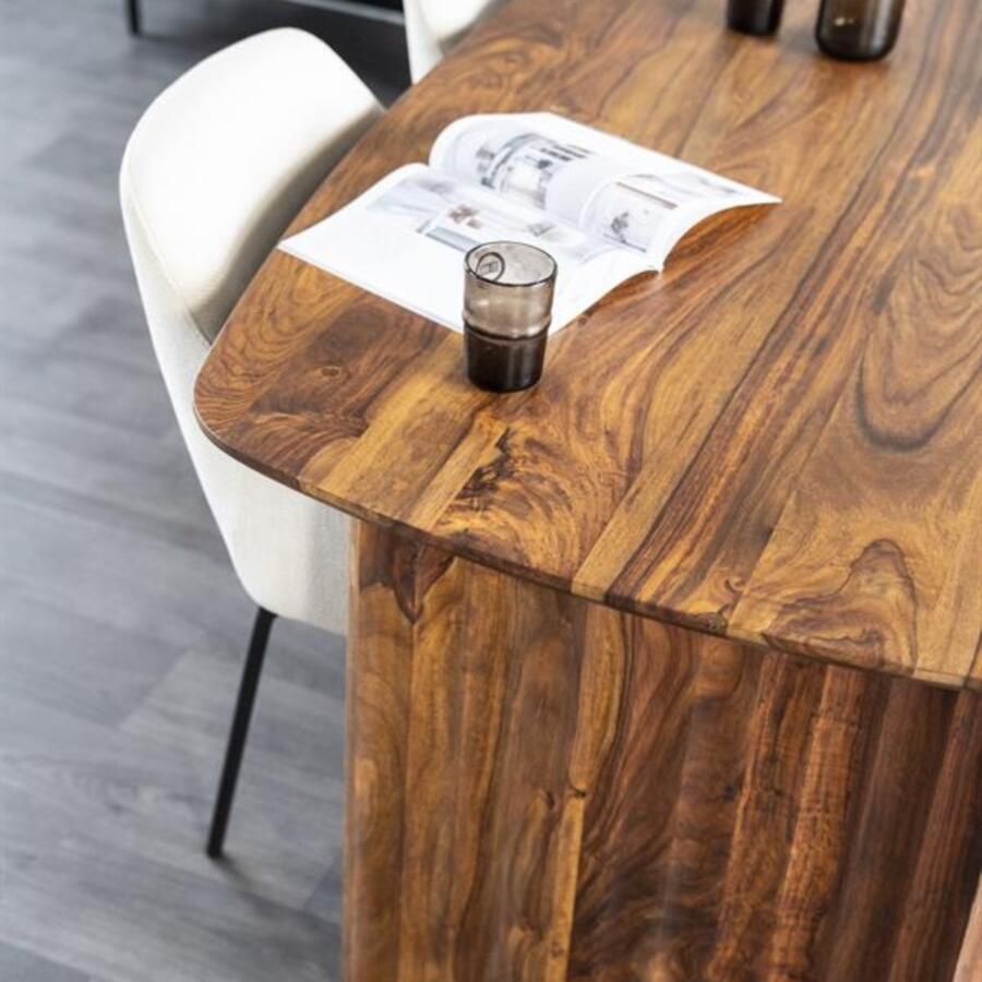 Eleonora Eettafel Alexander Deens ovaal Sheesham hout 240 x 100cm Bruin