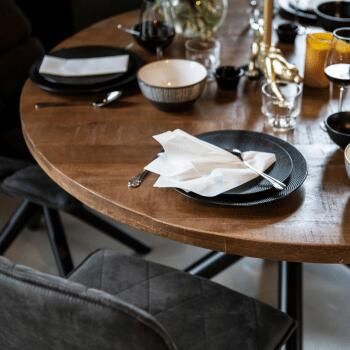 Eleonora Eettafel rond met kruispoot | Ø150 cm