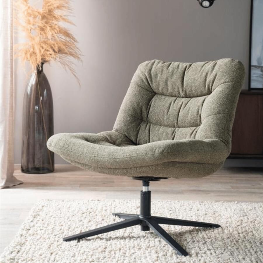 Eleonora Fauteuil 'Danica' kleur Groen Baquer