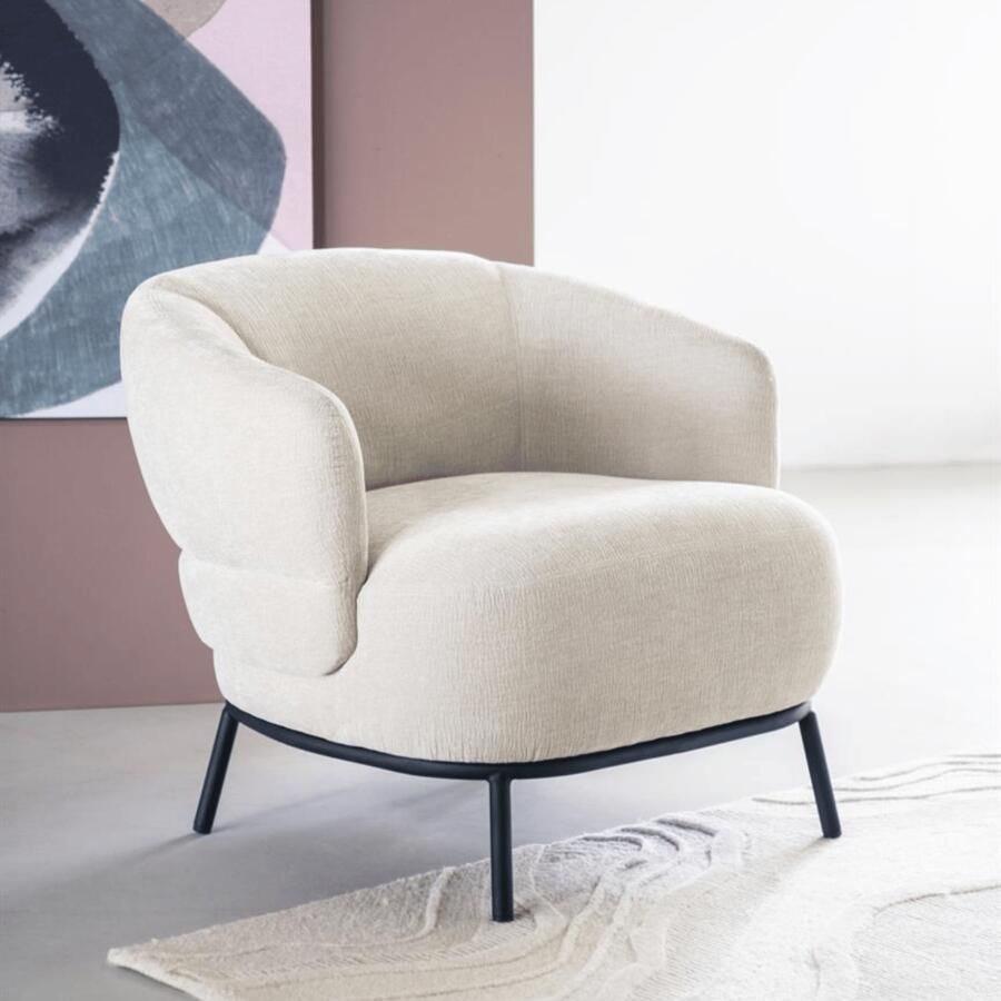 Eleonora Fauteuil David Chenille Beige