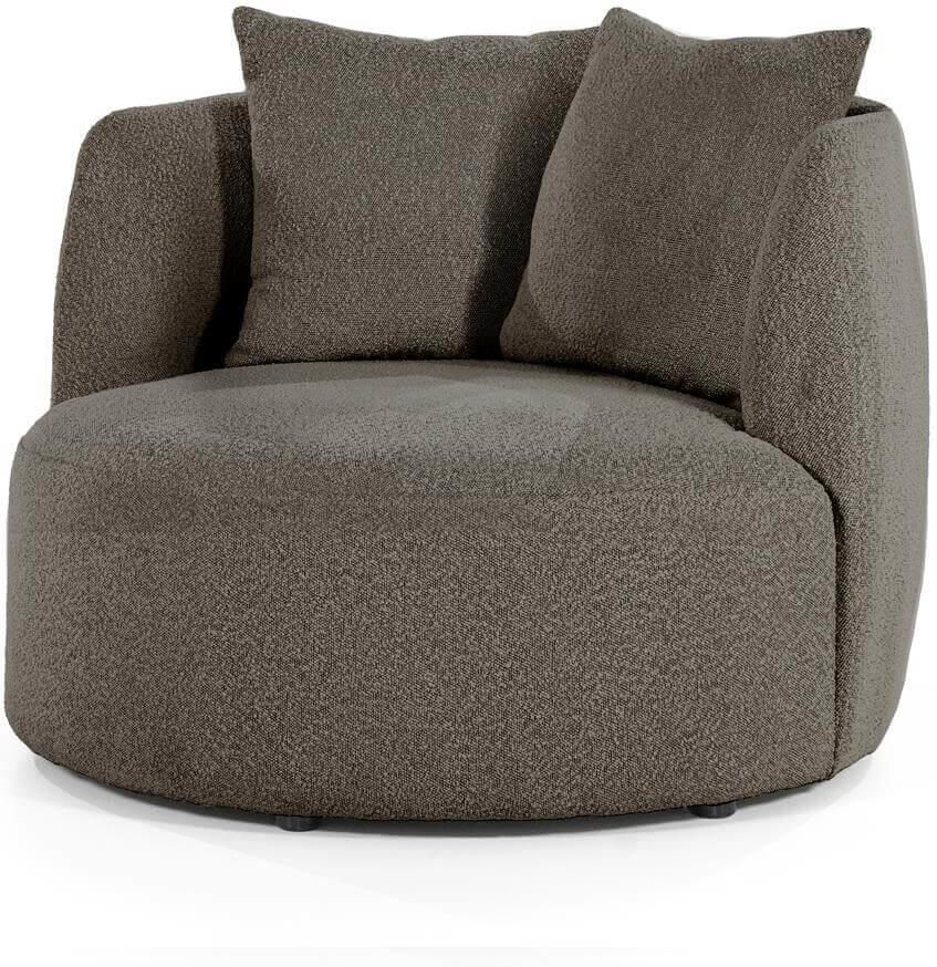 Eleonora Fauteuil Louis met kussen bruin Spark