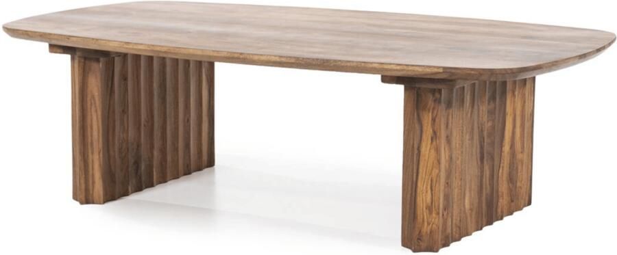 Eleonora Salontafel Alexander Deens ovaal Sheesham hout 130 x 70cm Bruin