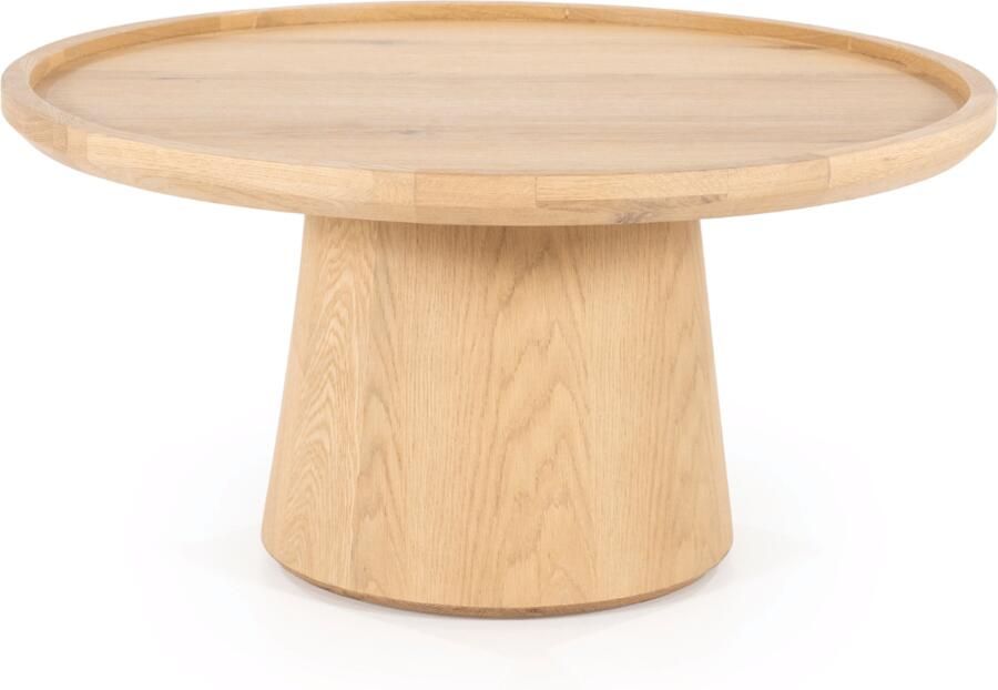 Eleonora Salontafel Leia Eikenhout 80cm Naturel Rond