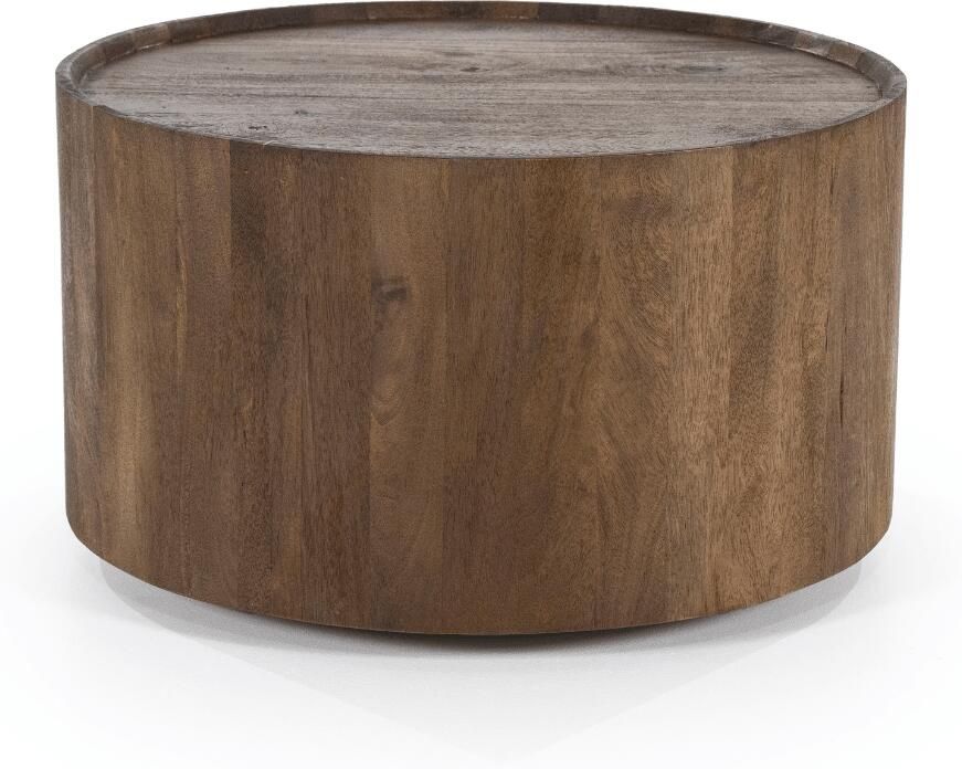 Eleonora Salontafel Zayn Mangohout 60cm Bruin Rond