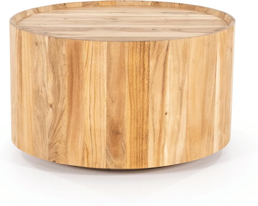 Eleonora Salontafel Zayn Acaciahout 60cm Naturel Rond