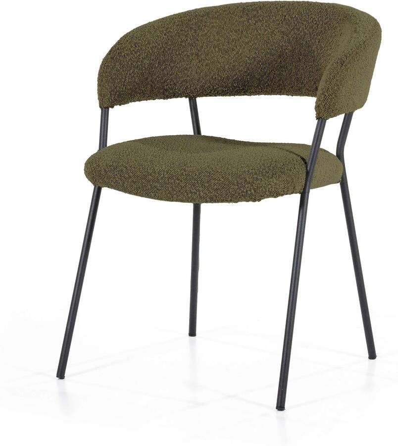 Eleonora Eetkamerstoel Luka Bouclé Groen