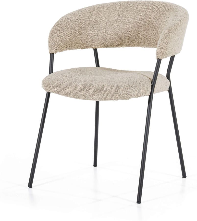 Eleonora Eetkamerstoel Luka Bouclé Taupe