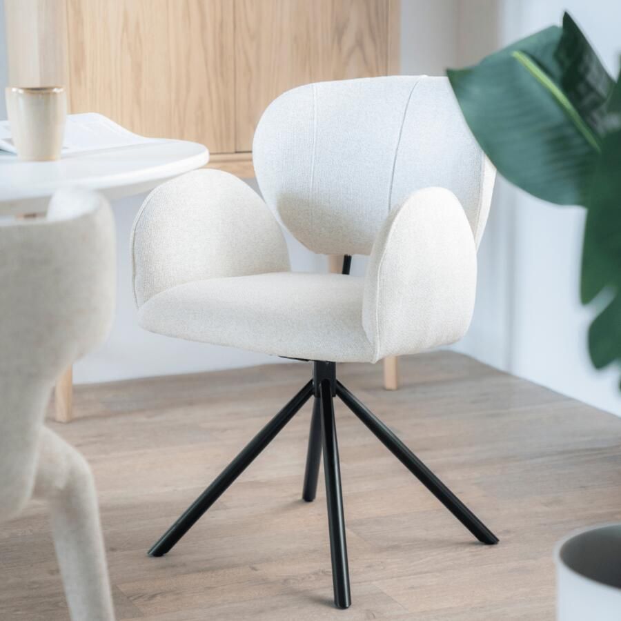 Eleonora Eetkamerstoel Rosalin Beige