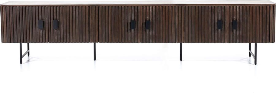 Eleonora | Tv-meubel Remi 6-drs. bruin | Woonkamer meubels | Tv-dressoirTv-meubel