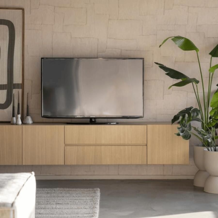 Eleonora TV-meubel Thomas Eikenhout 210cm Naturel