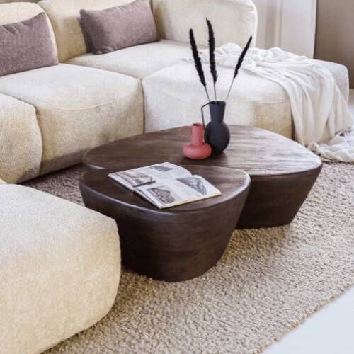 Eleonora Salontafel Mila 107x78x30 bruin