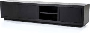 Eleonora TV-meubel 'Helsinki' Eiken kleur Zwart 200cm