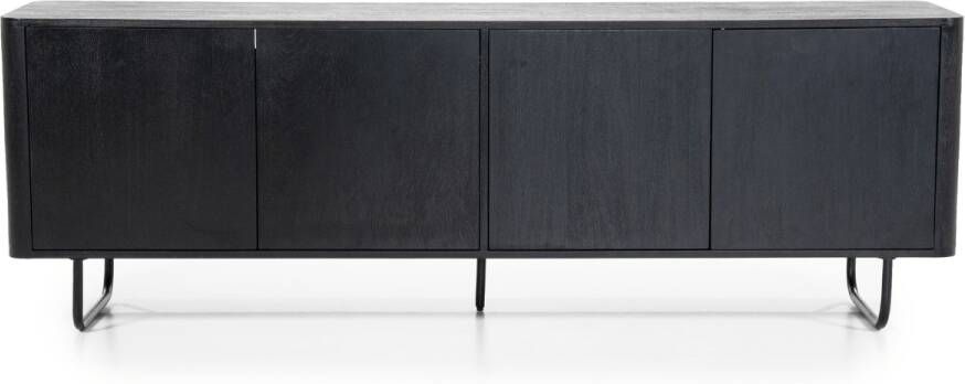 Eleonora TV-meubel James Mangohout 180cm Zwart