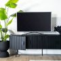 Eleonora TV-meubel Remi Mangohout en metaal Zwart 170cm - Thumbnail 3