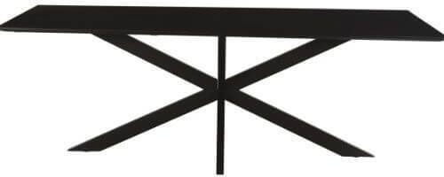 Livingfurn Eettafel Oslo Spider Black Acasia 220 cm